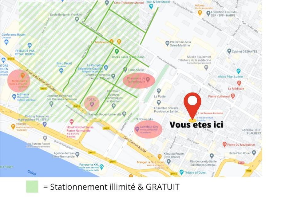 Amboise//Cosy-Centreville Rouen//Netfilx-Wifi//6Pers المظهر الخارجي الصورة
